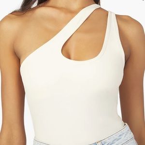 Asymmetrical Spandex Jersey Bodysuit